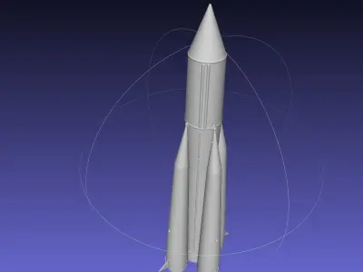 Sputnik Launcher Rocket Printable Model 3D print model