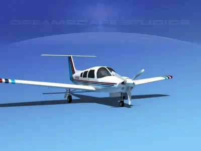 Piper PA-28R-201 Arrow III V13 3D model