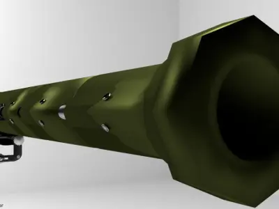 Rocket Launcher - Shoulder-fired - AT-4 3D model