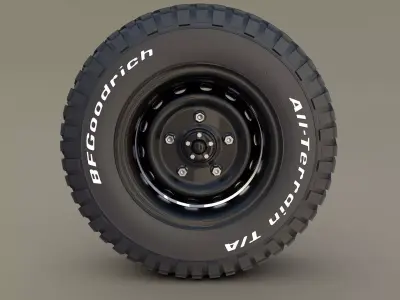 Offroad BF Goodrich Wheel 3D model