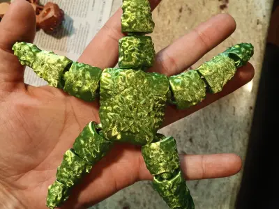 Starfish Flexi Fidget toy - print in place 3D print model