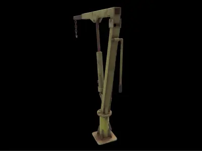 jib crane 02 3D model