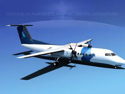 DeHavilland DHC-8-Q300 SATA Air 3D model