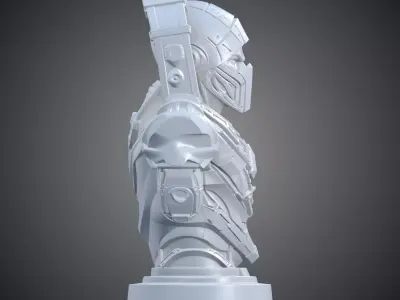 Cyberpunk Ninja Assassin Bust PM-446 3D print model