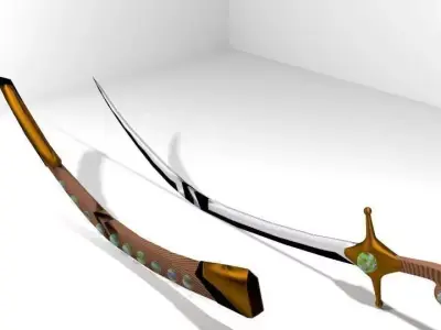 Sword - Arabic Saif 3D model