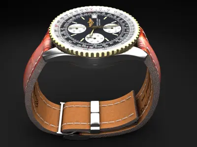 Breitling Old Navitimer II 3D model