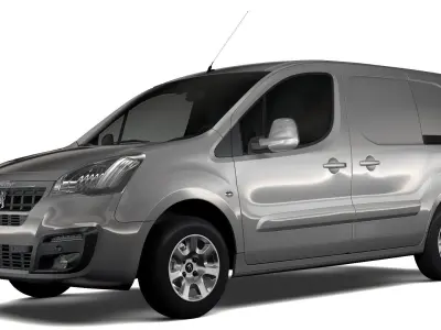 Peugeot Partner Van L1 2slidedoors 2017 3D model