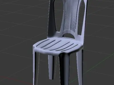 Plastic chair bistro tramontina atlantida Free low-poly 3D model