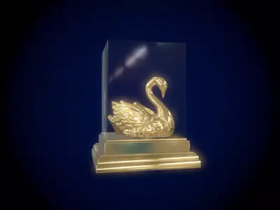 Gold Swan 3D model