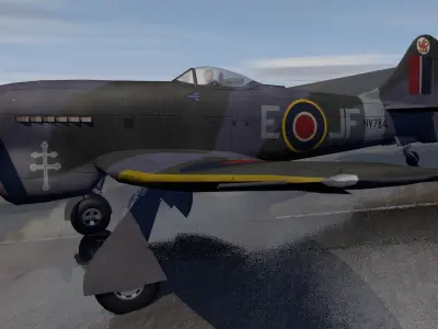 Hawker Tempest Mk-5 3D model