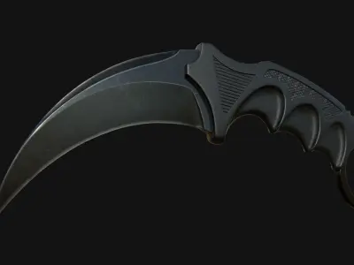 Karambit Knifes Set 3D model