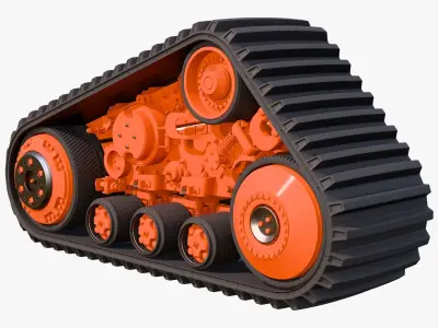 Rubber Track Assembly M1 3D model
