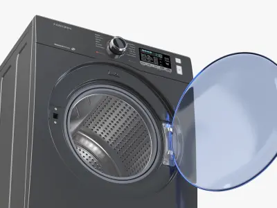 Samsung Inox Front Load Dryer 3D model
