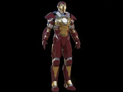 Iron Man Mark 17 HeartBreaker 3D model