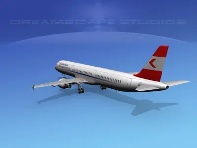 Airbus A321 Austrian 3D model