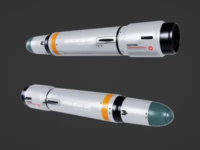Missile  Low-poly 3D model