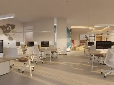  Office interior scene 28 3D model