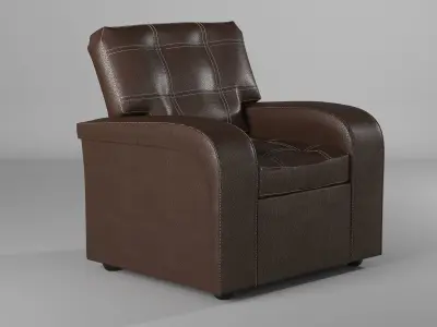 Chair Leathe Free 3D model
