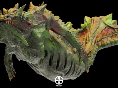  20 3D models of characters and creatures Low-poly 3D model