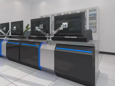 control room 3D model