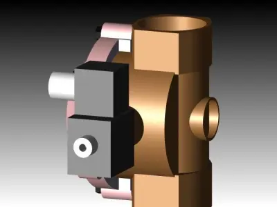 Solenoid valve 3D model