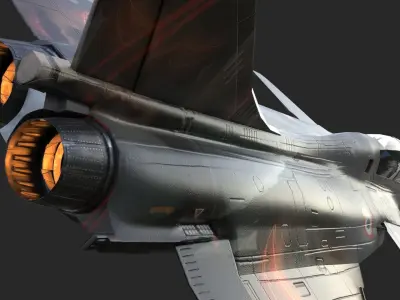 Aircraft Rafaele B Angel 111  Low-poly 3D model