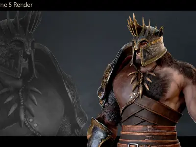 Cursed Beast Low-poly 3D model