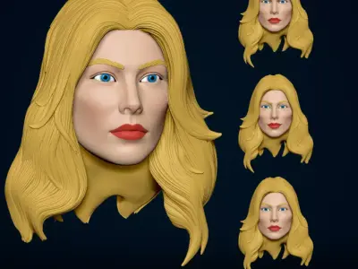 Sue Storm Marvel Fan Art STL For Action Figures 3D print model