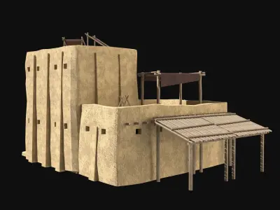 ARAB DESERT ANCIENT EGYPT TURKEY SUMER BABYLON HOUSE COLLECTION Low-poly 3D model