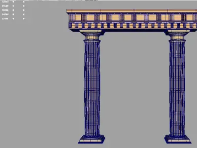 Roman Arc 3D model