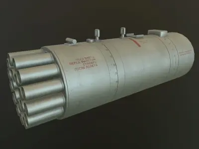 Rocket Launcher B-8V20A Low-poly 3D model