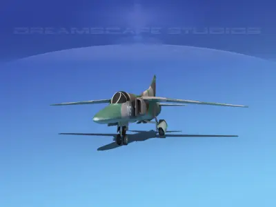 Mig-27 Flogger LP USSR 2 Low-poly 3D model