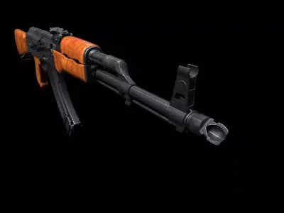 AK-74 AK-74N Kalashnikov Assault Rifle  Low-poly 3D model