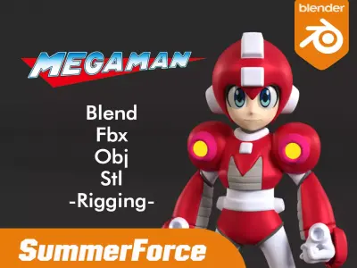 Power MegaMan - Megaman 6 3D model