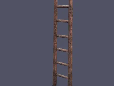 Muddy Ladder  Free low-poly 3D model