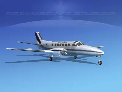 Beechcraft B99 Trans Northern 3D model
