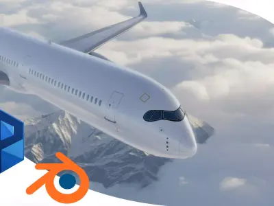 Airbus A350-1000 XWB No LIVERY Low-poly 3D model