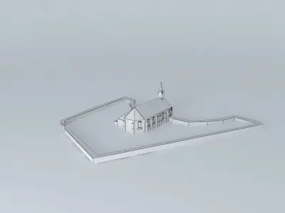 Vélizy  Church of St Denis Free 3D model