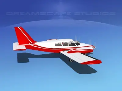 Piper PA-34 Seneca V02 3D model