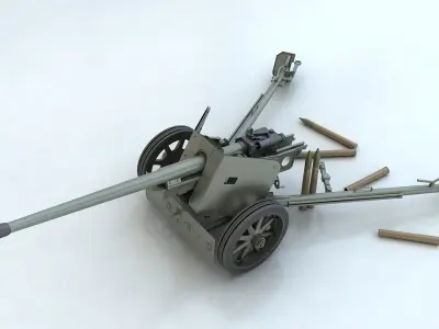 Pak 40 3D model