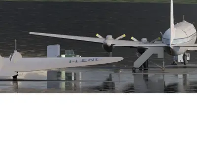 Douglas DC-3 and DC-4   3D model