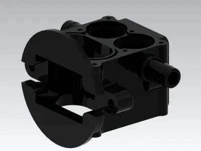 Diaphragm Pump Body Free 3D model