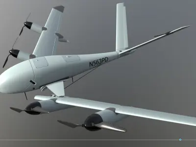 Ptero Dynamics Low-poly 3D model