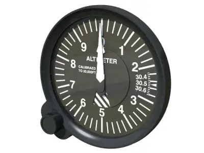 Aviation Instruments Six Pack 3D model