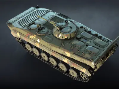 BMP-1 IFV Game Ready Low-poly 3D model