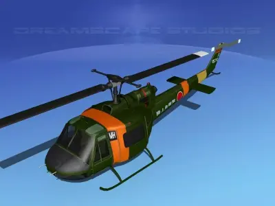 Bell UH-1B Iroquois JDF 3D model