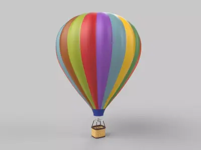 Hot air balloon 3D model