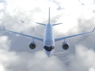 Airbus A220 -300 high detail model 3D model