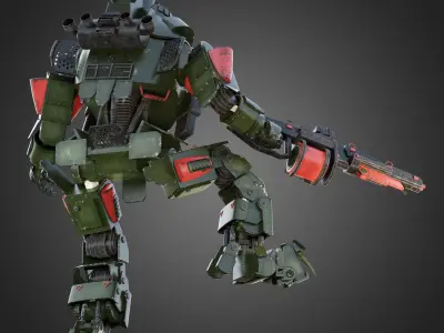 Titanfall Atlas RIGGED 3D model
