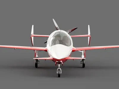 Single-seat aircraft 3D model